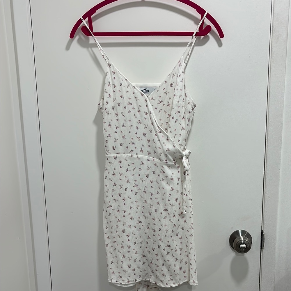 Hollister Floral White Wrap Dress